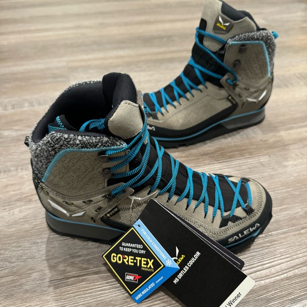 SALEWA Mountain Trainer 2 Winter Mid GTX Bungee Cord Delphinium Hiking Boots